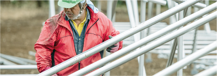 信頼性の高い設置工事