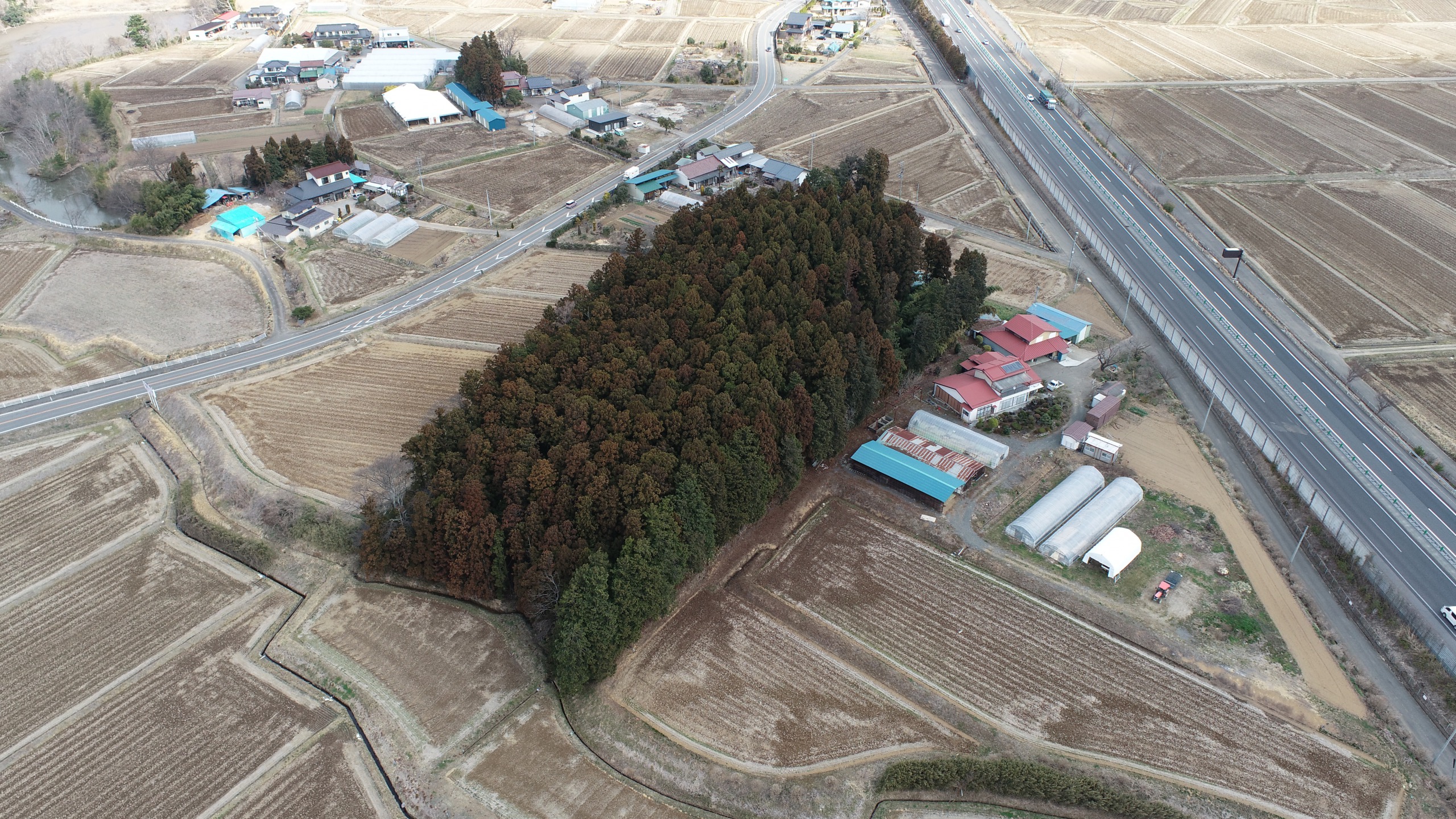 造成・設置前:福島・郡山市三穂田町