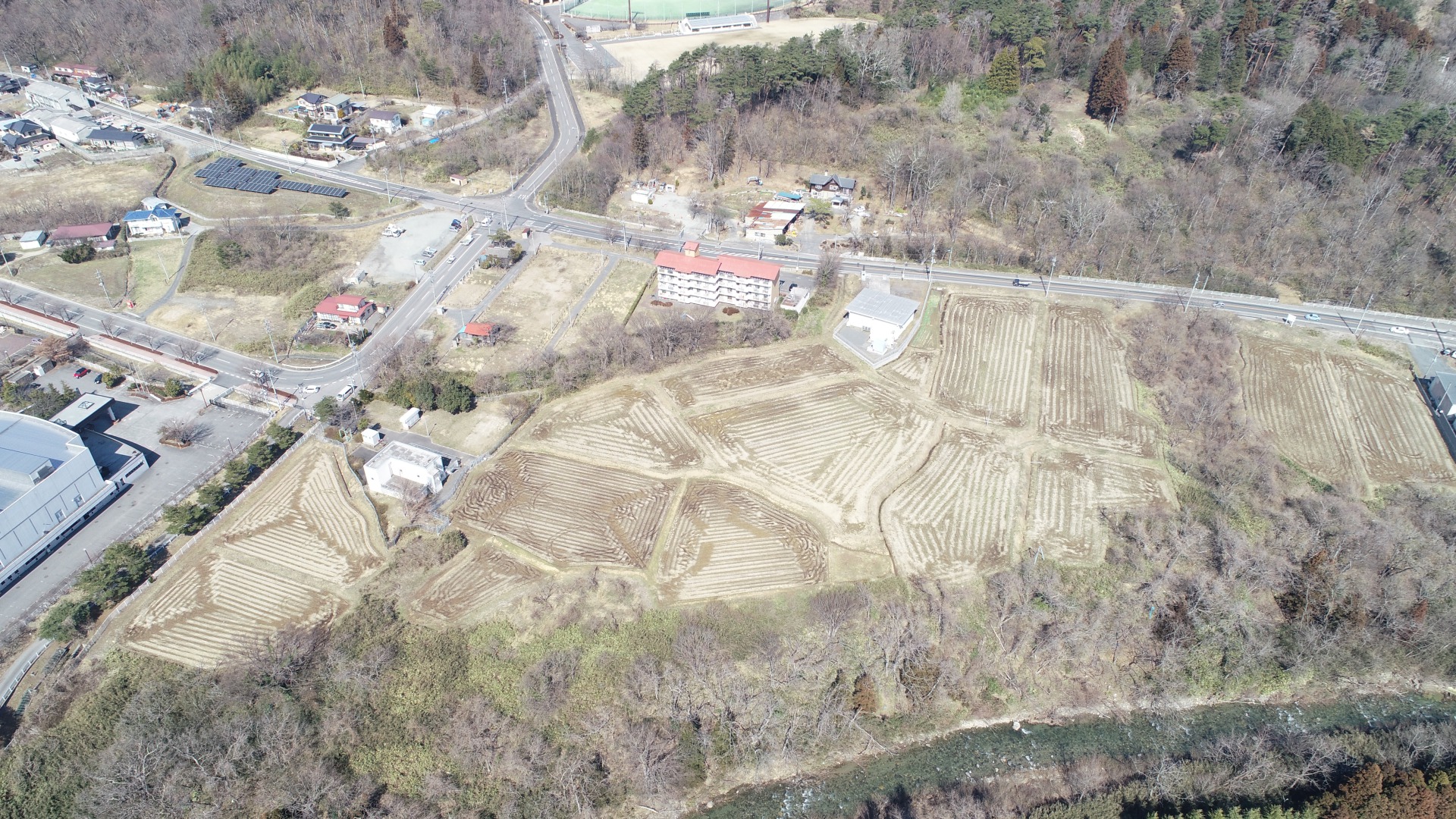 造成・設置前:福島・郡山市熱海町A